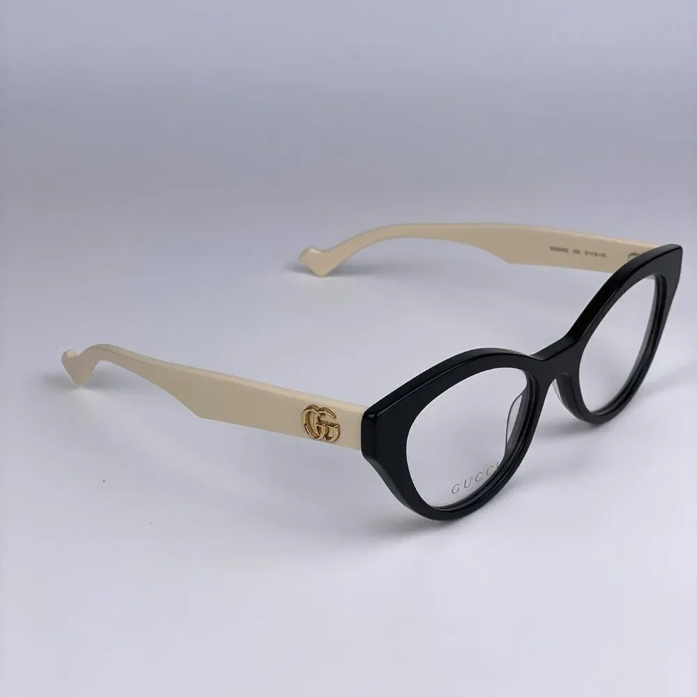 NEW Gucci  GG0959O 002 Black White Cat Eye Women Eyeglasses